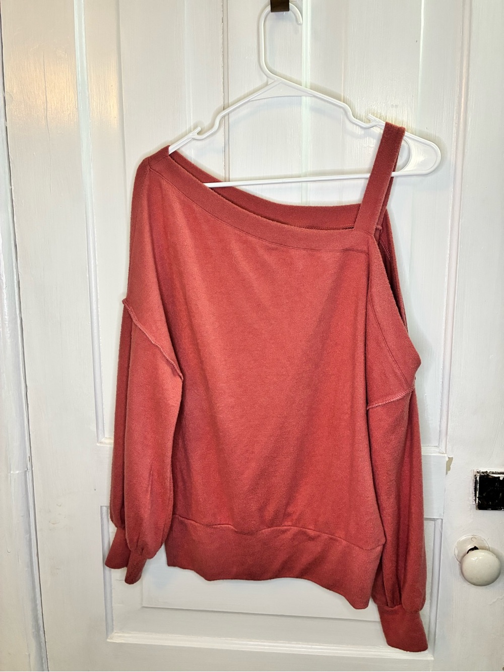 Daytrip Off-the-Shoulder Sweater in Dusty Rose